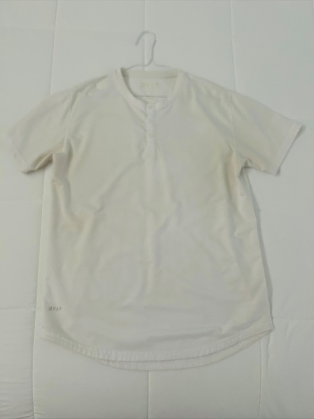 BYLT Basics Men's Off-White Short-Sleeve Henley